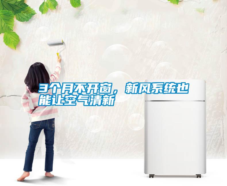3個月不開窗，新風系統也能讓空氣清新
