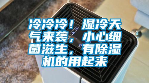 冷冷冷！濕冷天氣來襲，小心細菌滋生，有除濕機的用起來