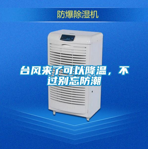 臺風來了可以降溫，不過別忘防潮