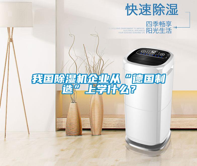 我國除濕機企業從“德國制造”上學什么？