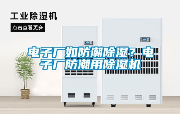 電子廠如防潮除濕？電子廠防潮用除濕機