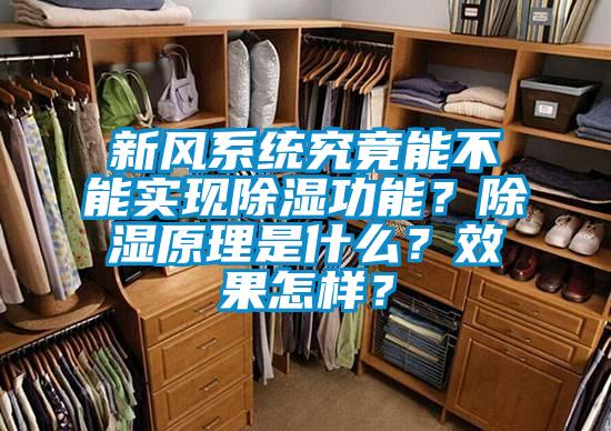 新風(fēng)系統(tǒng)究竟能不能實現(xiàn)除濕功能？除濕原理是什么？效果怎樣？