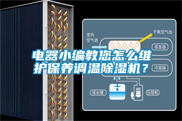 電器小編教您怎么維護保養調溫除濕機?
