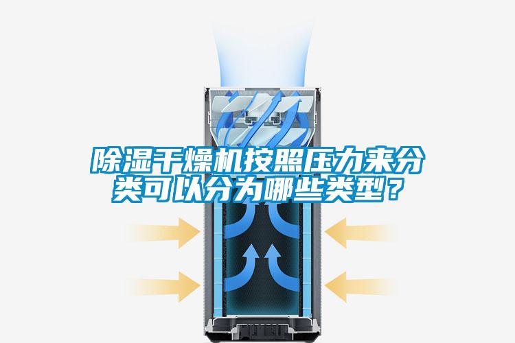 除濕干燥機按照壓力來分類可以分為哪些類型？