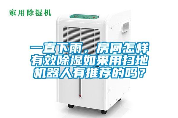 一直下雨，房間怎樣有效除濕如果用掃地機器人有推薦的嗎？