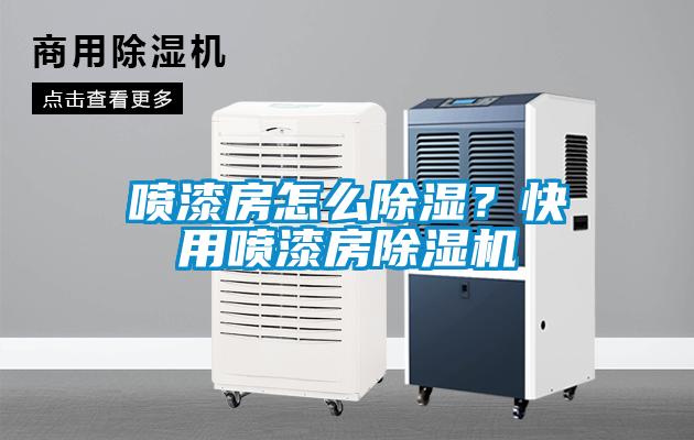 噴漆房怎么除濕?快用噴漆房除濕機