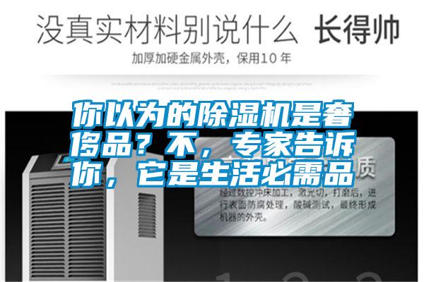 你以為的除濕機(jī)是奢侈品?不,專(zhuān)家告訴你,它是生活必需品