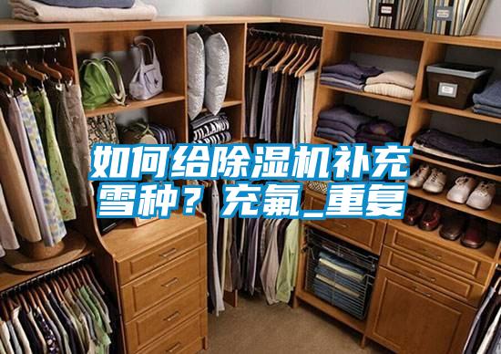 如何給除濕機補充雪種?充氟_重復