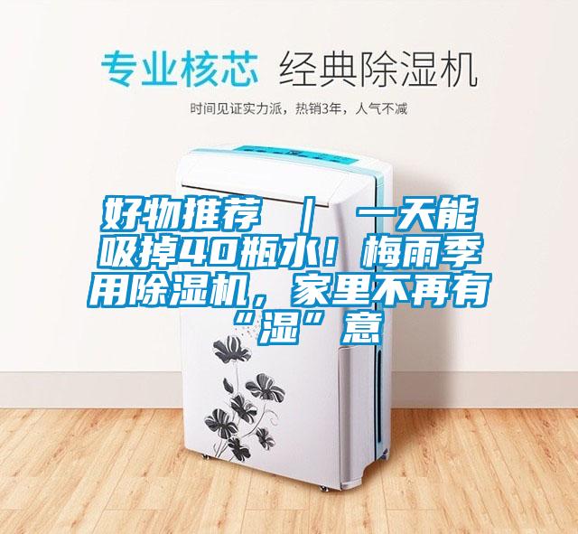 好物推薦 | 一天能吸掉40瓶水!梅雨季用除濕機(jī),家里不再有“濕”意