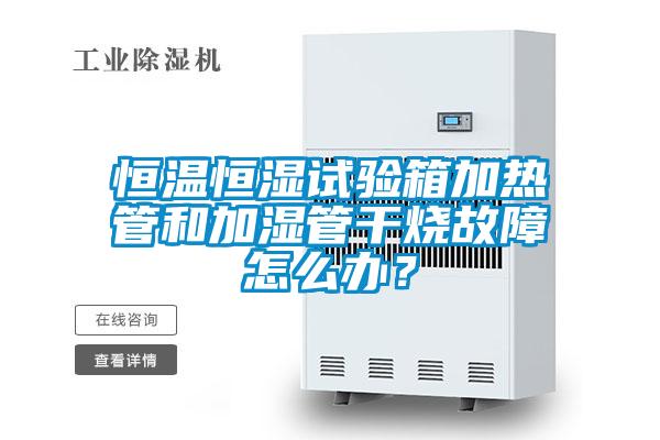 恒溫恒濕試驗箱加熱管和加濕管干燒故障怎么辦?