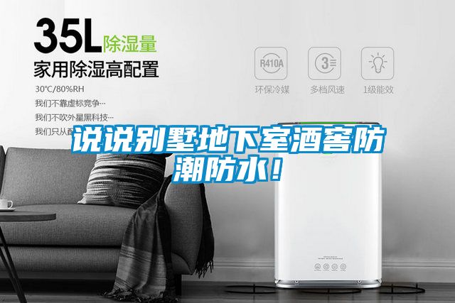 說說別墅地下室酒窖防潮防水！