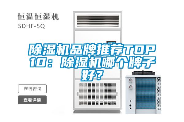除濕機品牌推薦TOP10:除濕機哪個牌子好?