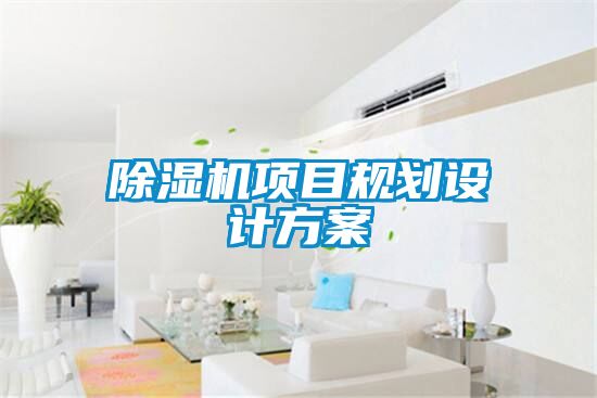 除濕機項目規劃設計方案