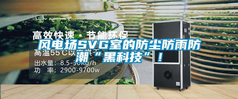 風電場SVG室的防塵防雨防潮“黑科技”!