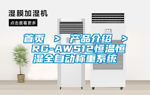 首頁 > 產品介紹 > RG-AWS12恒溫恒濕全自動稱重系統